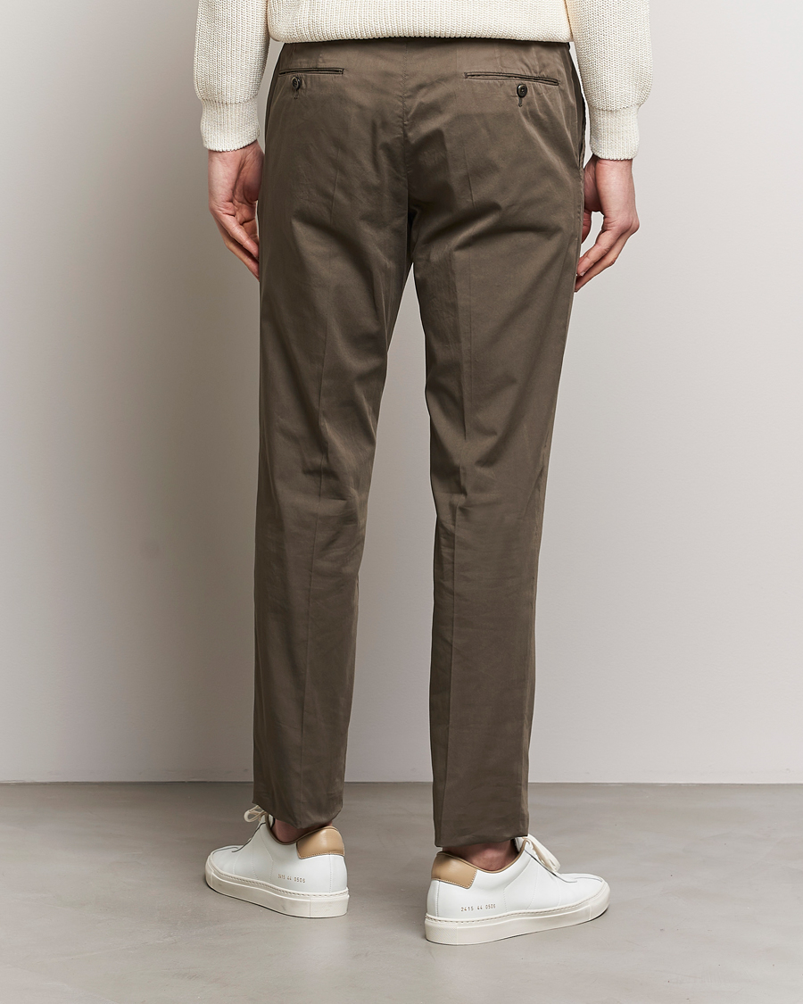Homme | Pantalons | PT01 | Slim Fit Garment Dyed Stretch Chinos Dark Brown