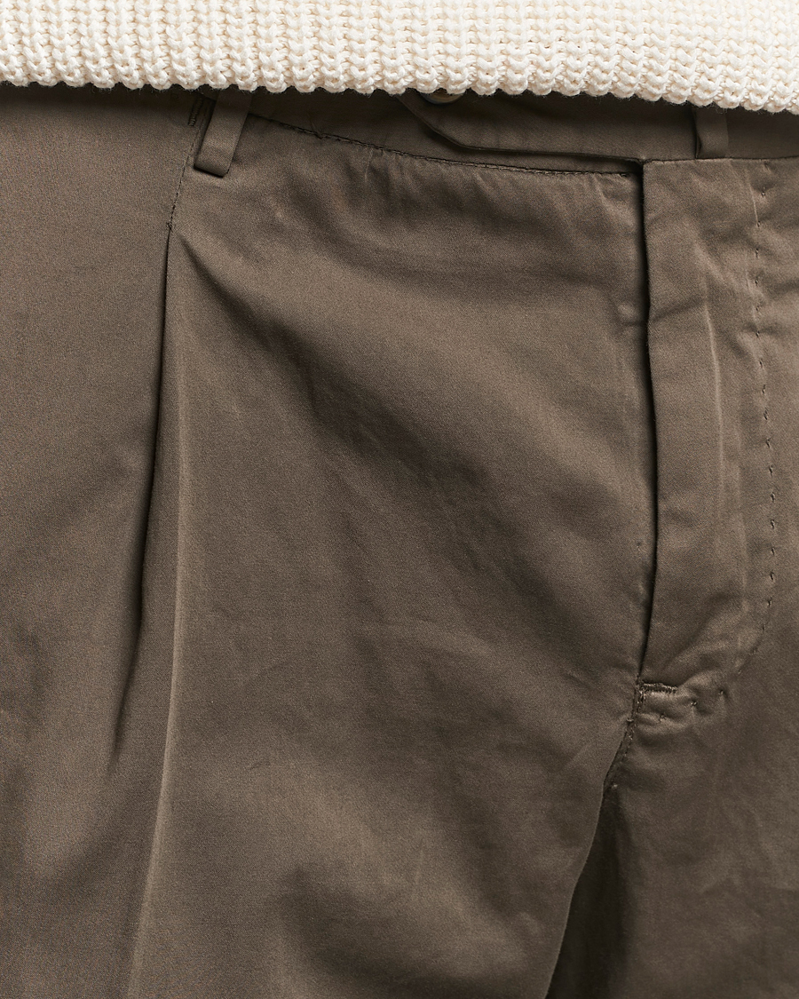 Homme | Pantalons | PT01 | Slim Fit Garment Dyed Stretch Chinos Dark Brown