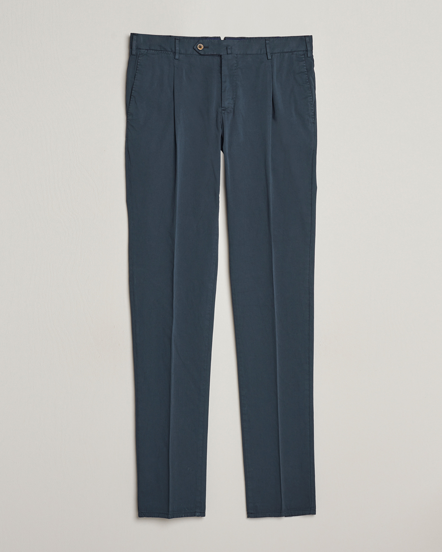 Homme | Pantalons | PT01 | Slim Fit Garment Dyed Stretch Chinos Navy