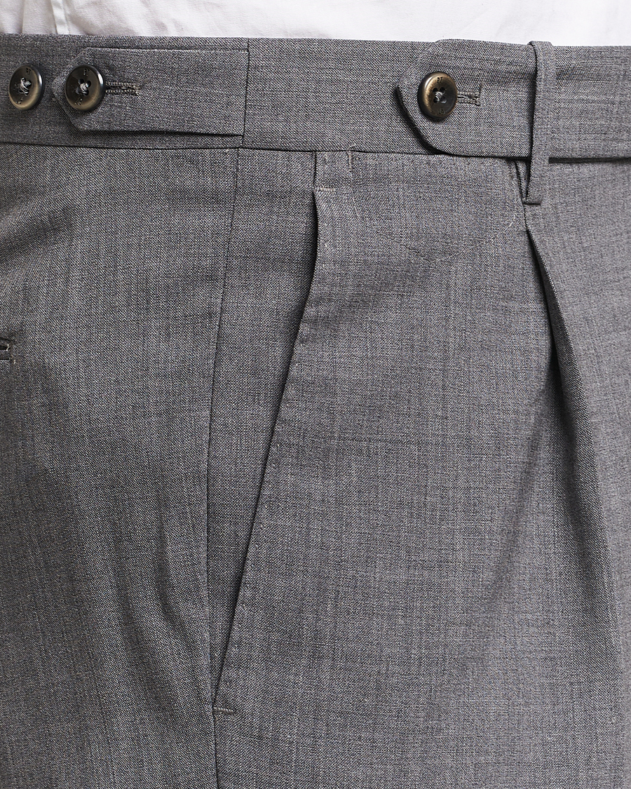 Homme | Pantalons | PT01 | Gentleman Fit Wool Stretch Trousers Medium Grey