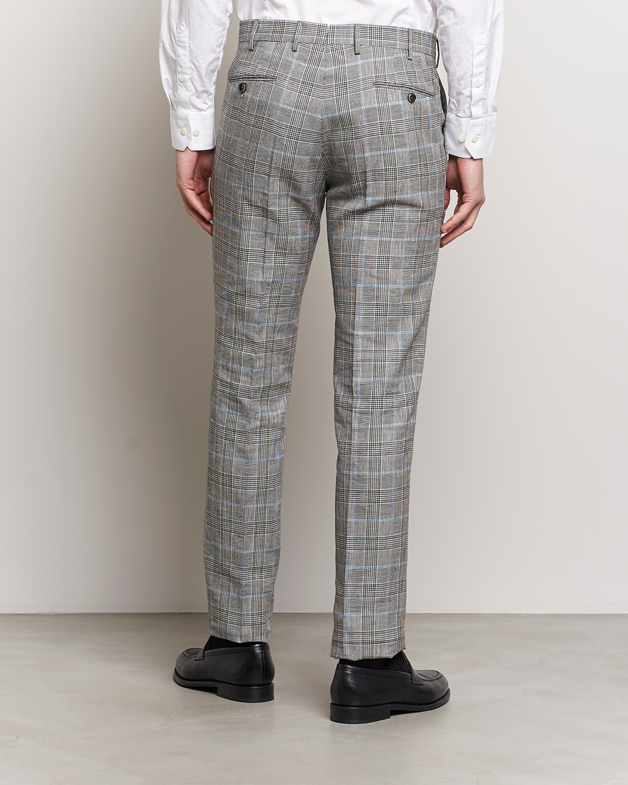 Homme | Pantalons | PT01 | Slim Fit Glencheck Trousers Grey/Blue