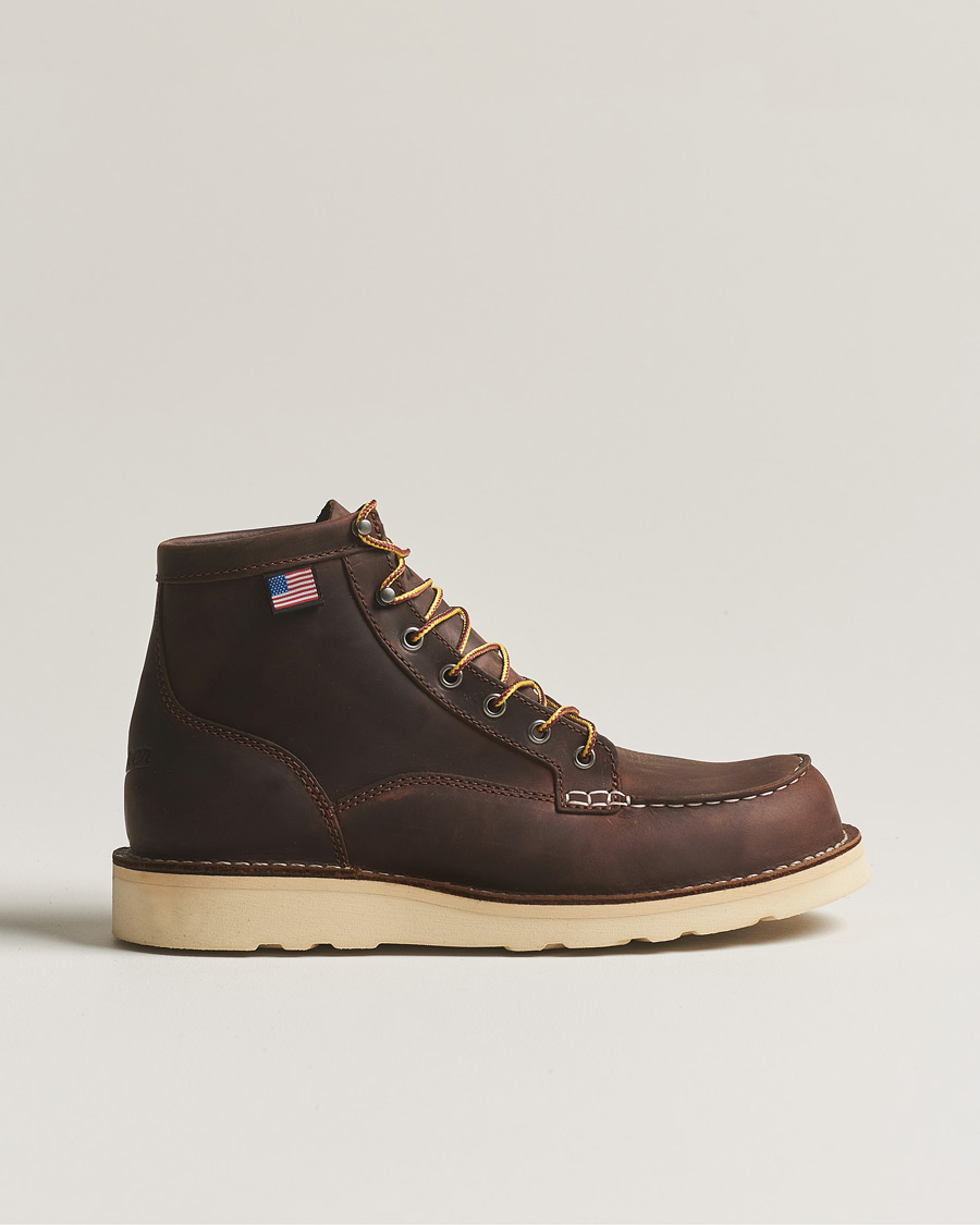 Homme | Bottes | Danner | Bull Run Leather Moc Toe Boot Brown