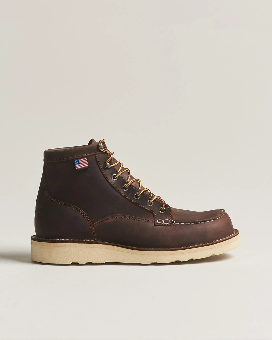 Homme | Bottes | Danner | Bull Run Leather Moc Toe Boot Brown