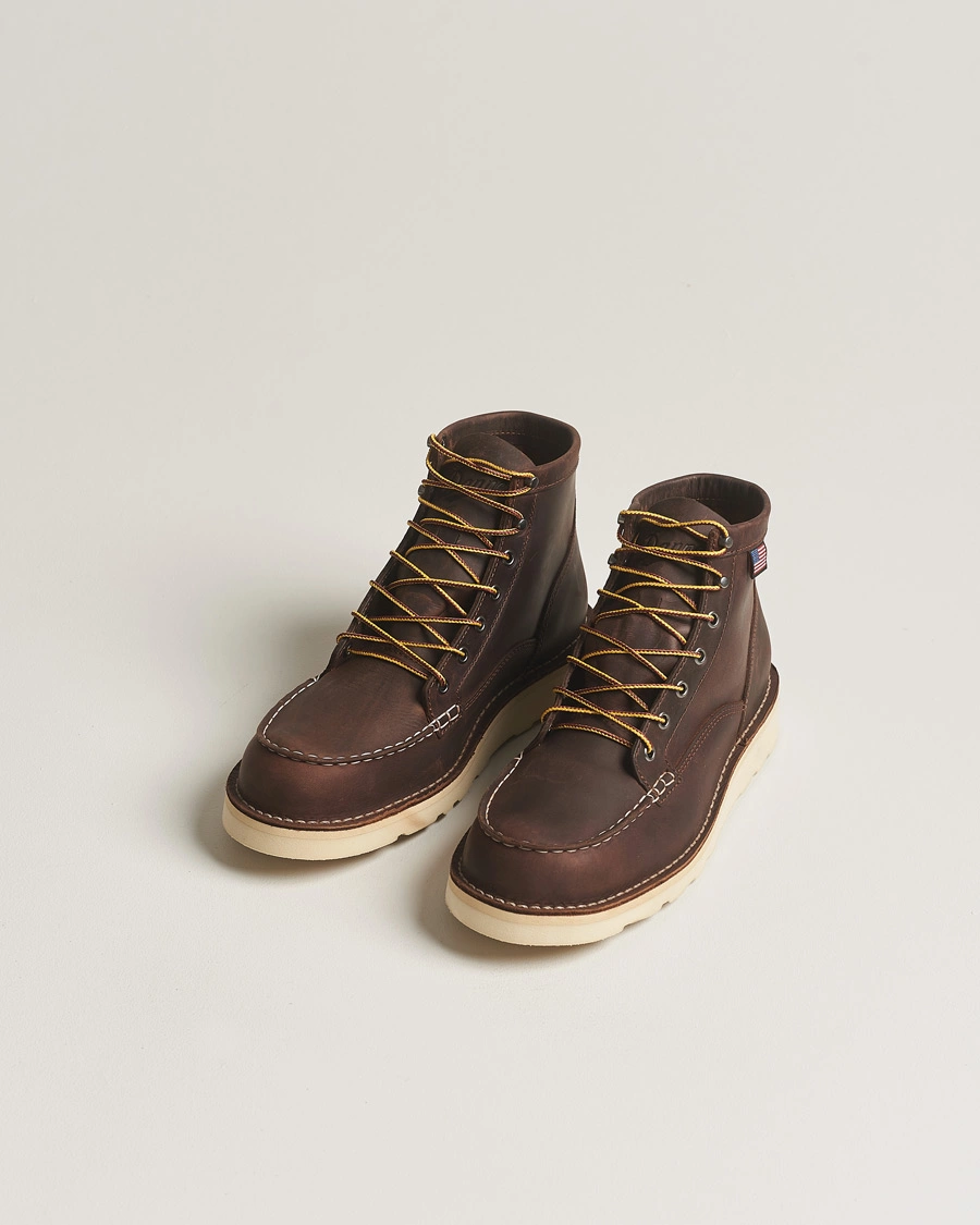 Homme | Bottes | Danner | Bull Run Leather Moc Toe Boot Brown