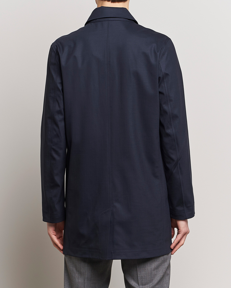 Homme | Manteaux Et Vestes | UBR | Sky Fall Savile Waterproof Wool Coat Dark Navy