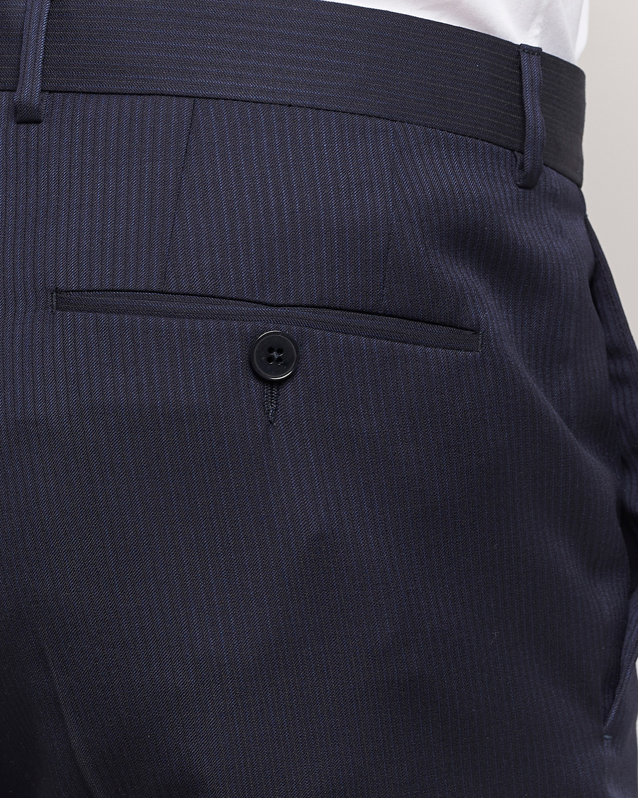 Homme | Costumes | Zegna | Tailored Wool Striped Suit Navy