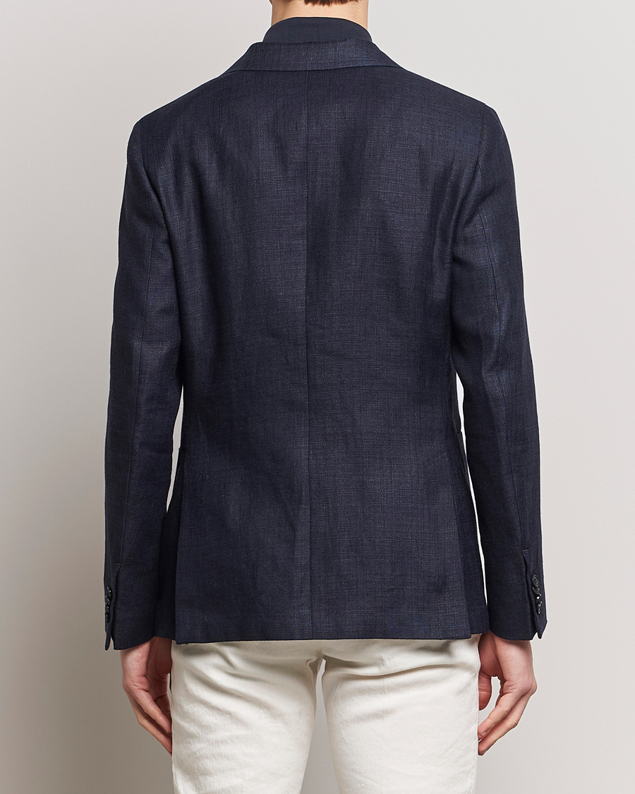 Homme | Blazers | Zegna | Unconstructed Linen Blend Blazer Navy