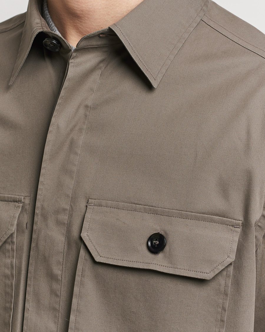 Homme | Chemises | Zegna | Premium Cotton Overshirt Olive