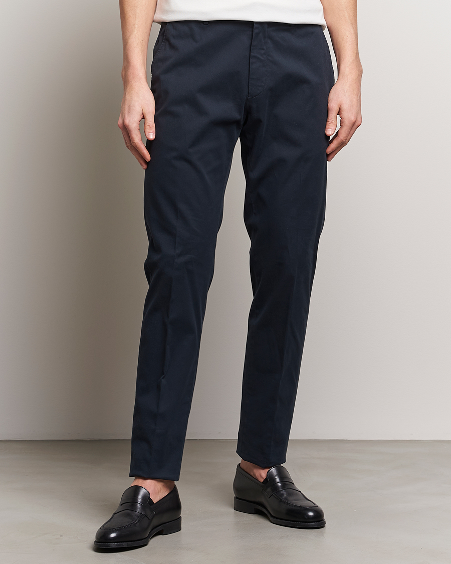 Homme | Sections | Zegna | Premium Cotton Chinos Navy