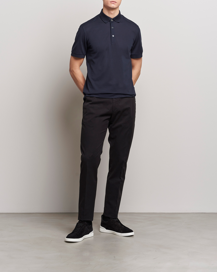 Homme | Pantalons | Zegna | Premium Cotton Chinos Black