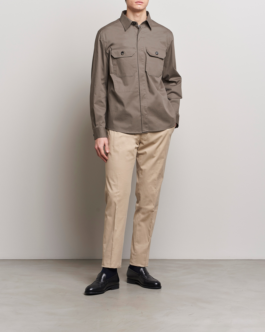 Homme | Pantalons | Zegna | Premium Cotton Chinos Beige