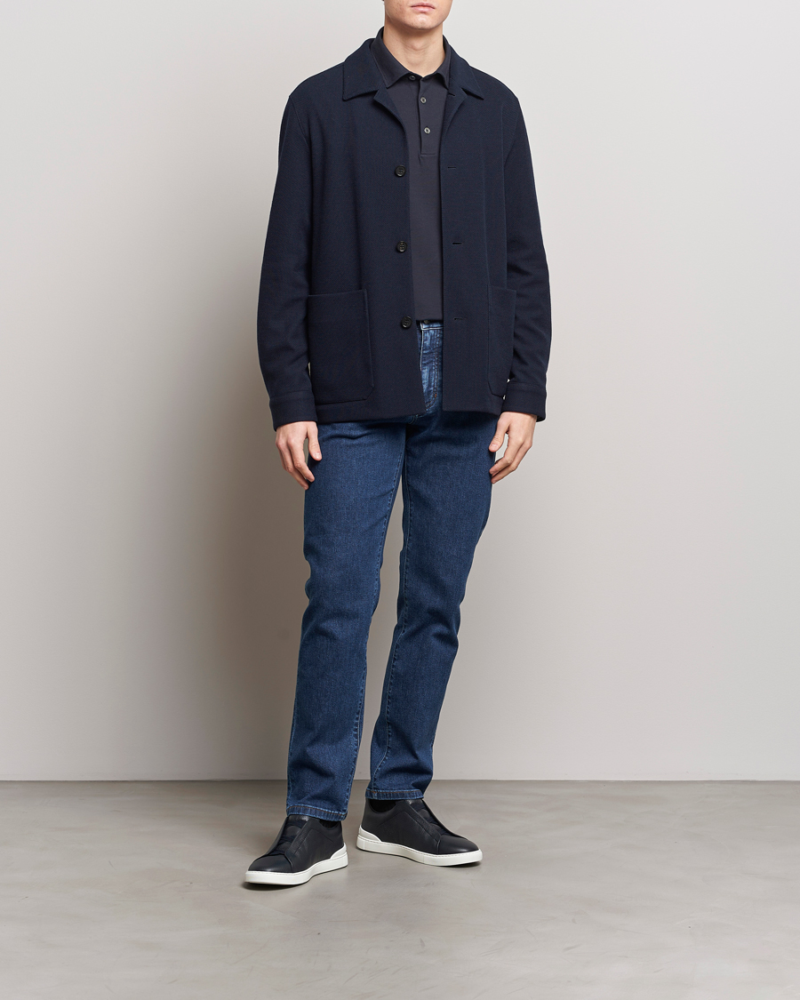 Homme | Jeans | Zegna | Slim Fit 5-Pocket Jeans Stone Wash