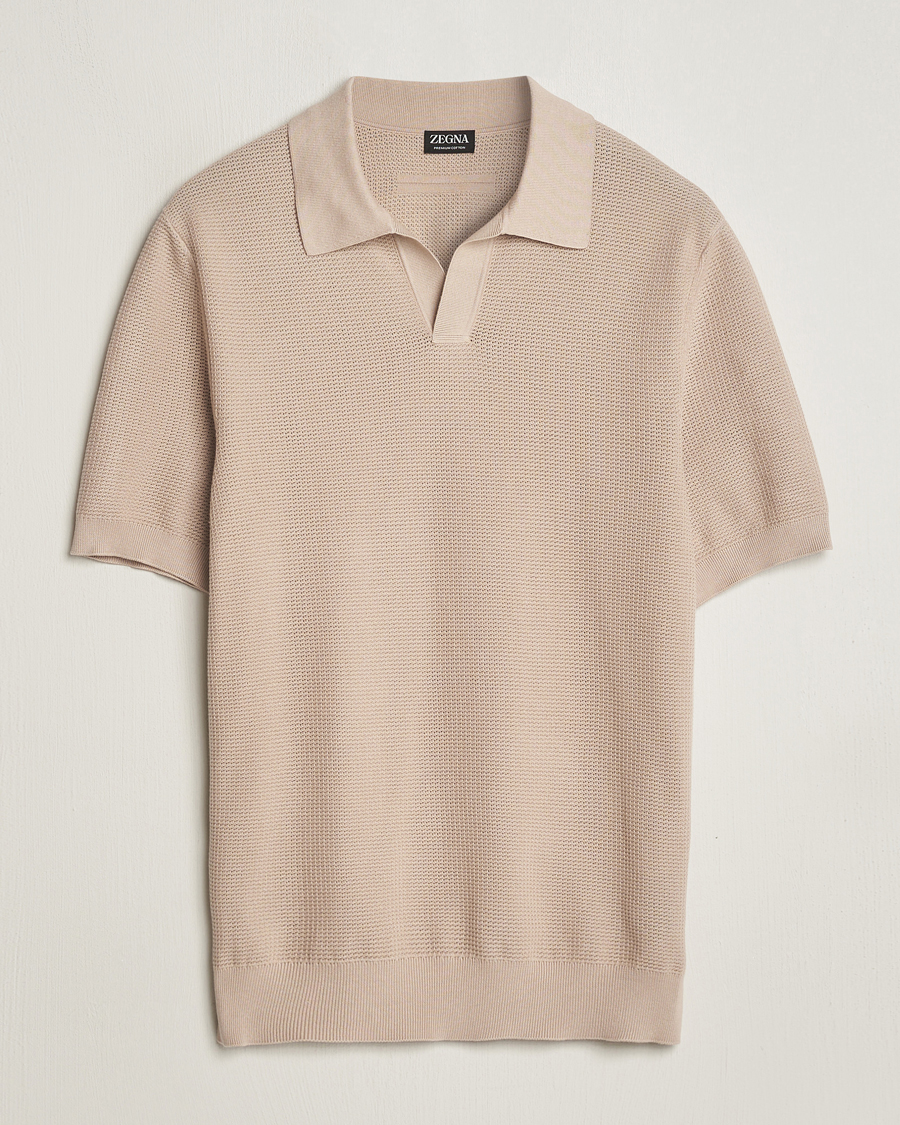Homme | Polos | Zegna | Riviera Polo Light Beige
