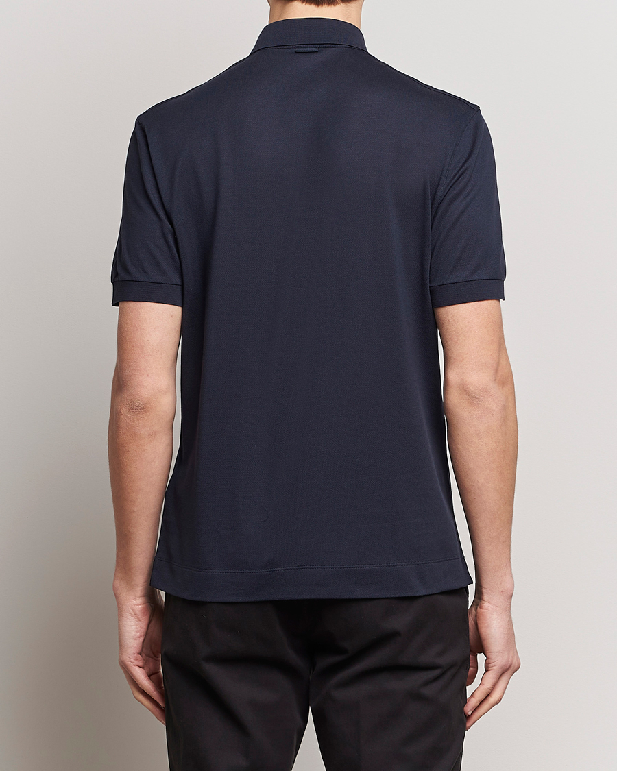 Homme | Polos | Zegna | Cotton/Silk Polo Navy