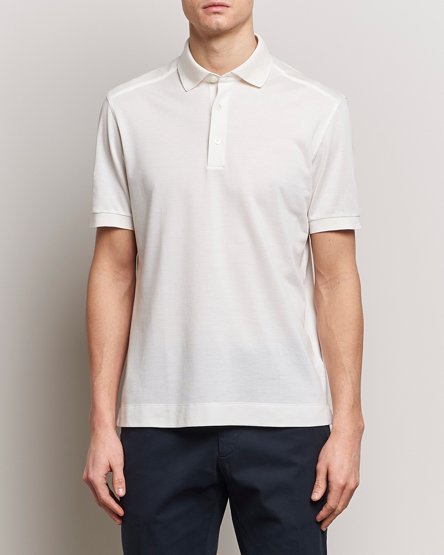 Homme | Sections | Zegna | Cotton/Silk Polo White