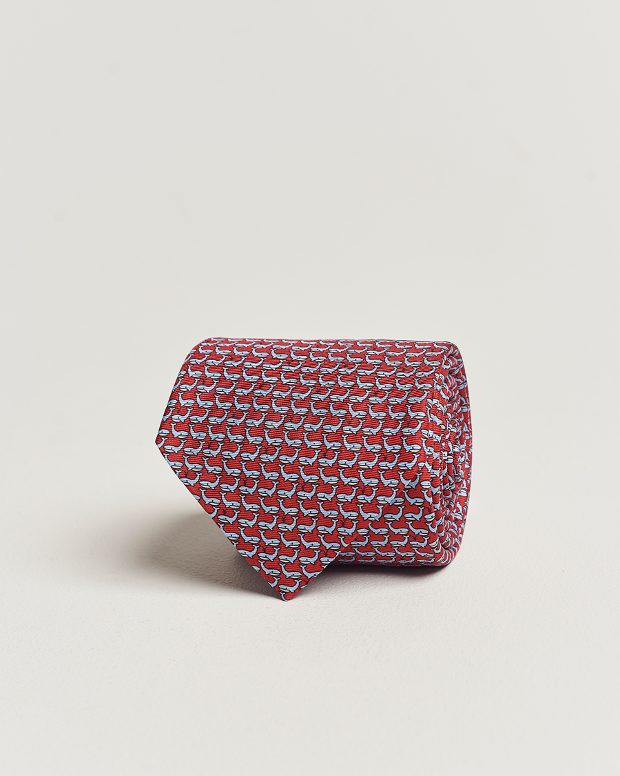 Homme | Zegna Animal Print Silk Tie Red | Zegna | Animal Print Silk Tie Red