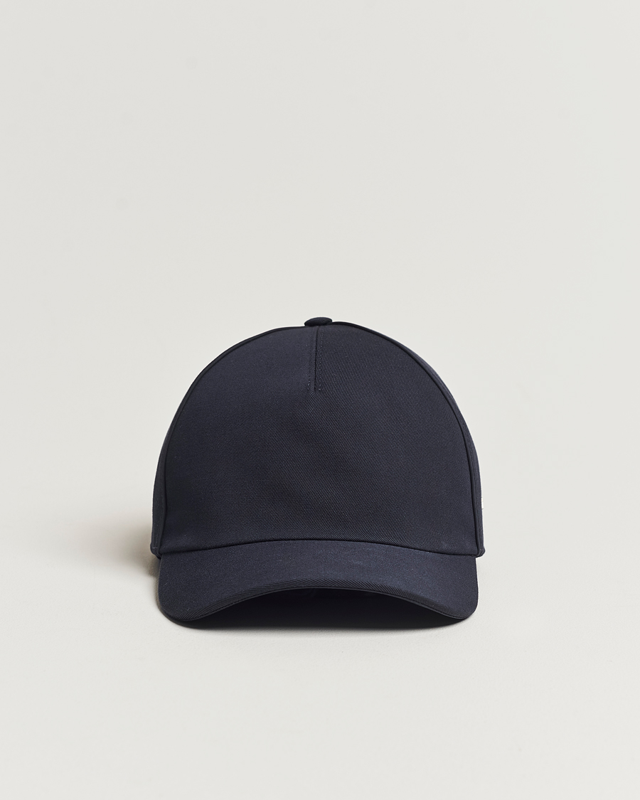 Homme | Zegna Cotton/Wool Baseball Cap Navy | Zegna | Cotton/Wool Baseball Cap Navy
