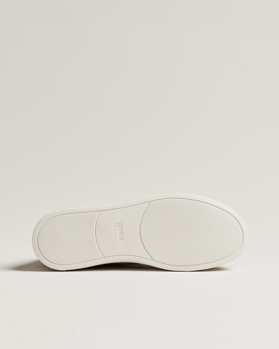 Homme | Zegna Triple Stitch Sneakers Brown Suede | Zegna | Triple Stitch Sneakers Brown Suede