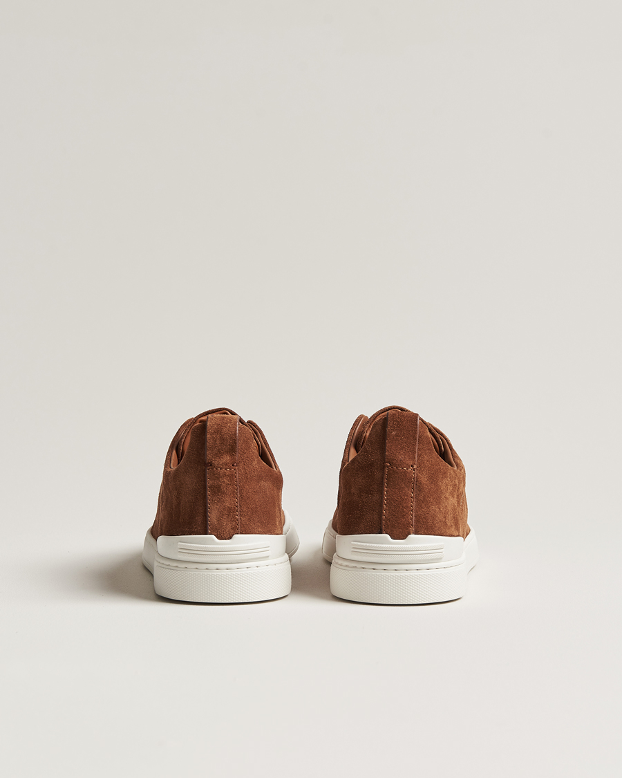 Homme | Zegna Triple Stitch Sneakers Brown Suede | Zegna | Triple Stitch Sneakers Brown Suede