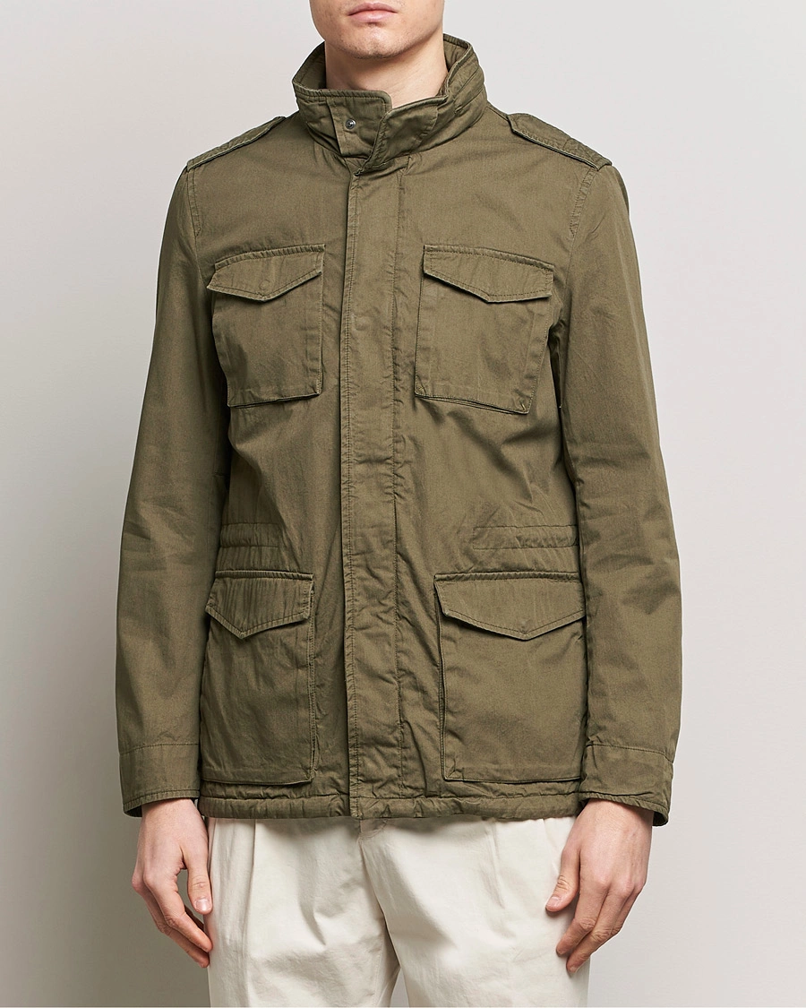 Homme | Manteaux Et Vestes | Herno | Cotton Field Jacket Military