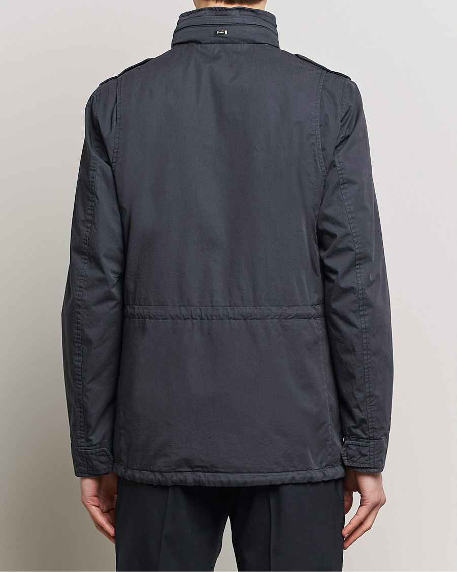 Homme | Manteaux Et Vestes | Herno | Washed Cotton Field Jacket Navy