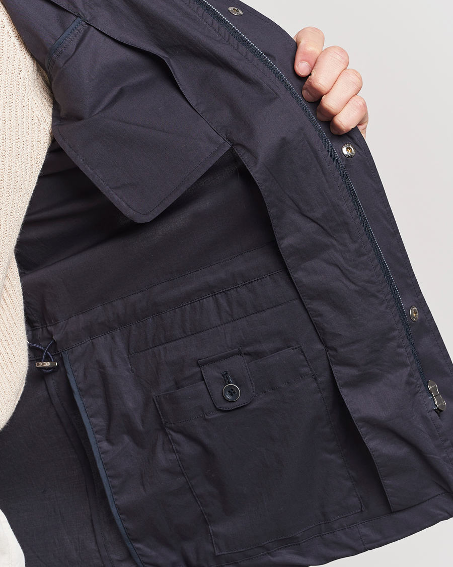 Homme | Manteaux Et Vestes | Herno | Lightwieght Cotton Field Jacket Navy