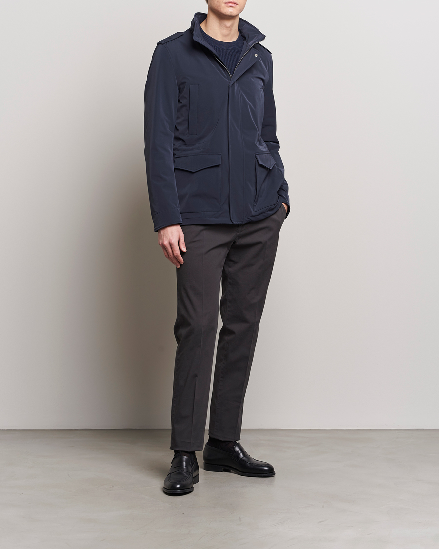 Homme | Manteaux Et Vestes | Herno | Field Jacket Navy