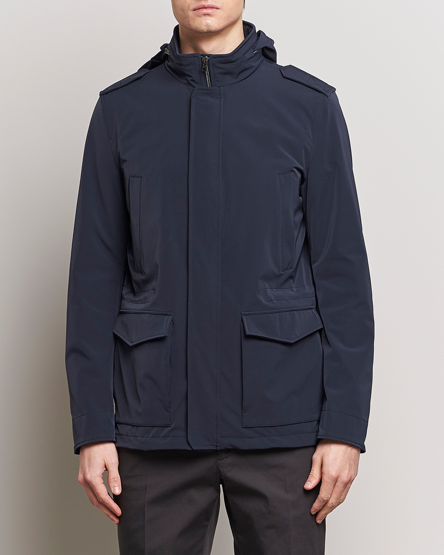 Homme | Manteaux Et Vestes | Herno | Field Jacket Navy