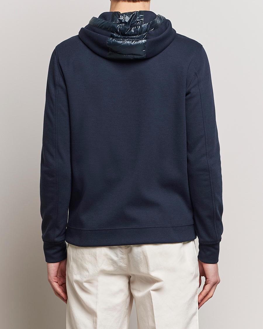Homme | Manteaux Et Vestes | Herno | Hybrid Hooded Zip Jacket Navy