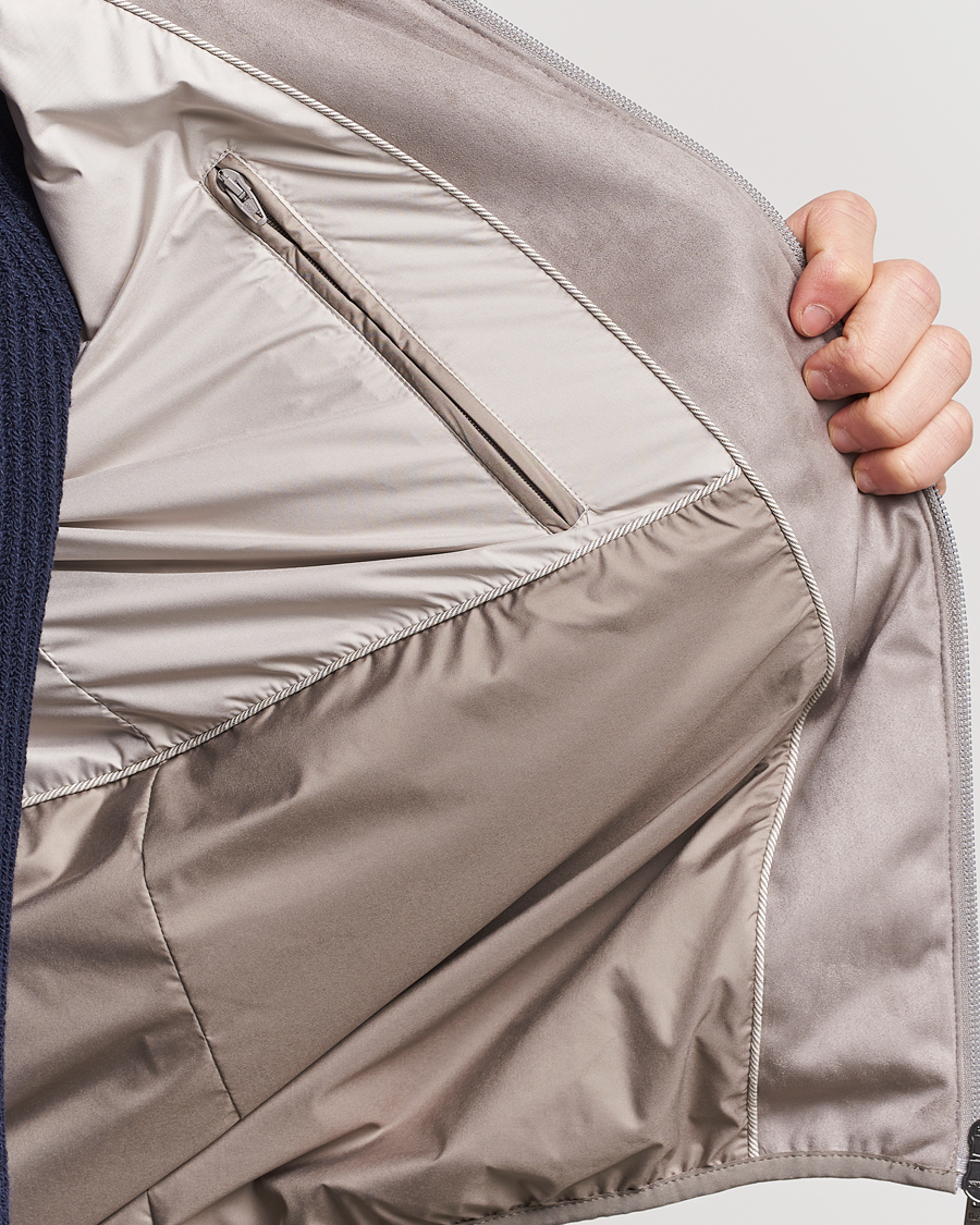 Homme | Manteaux Et Vestes | Herno | Faux Suede Bomber Jacket Grey