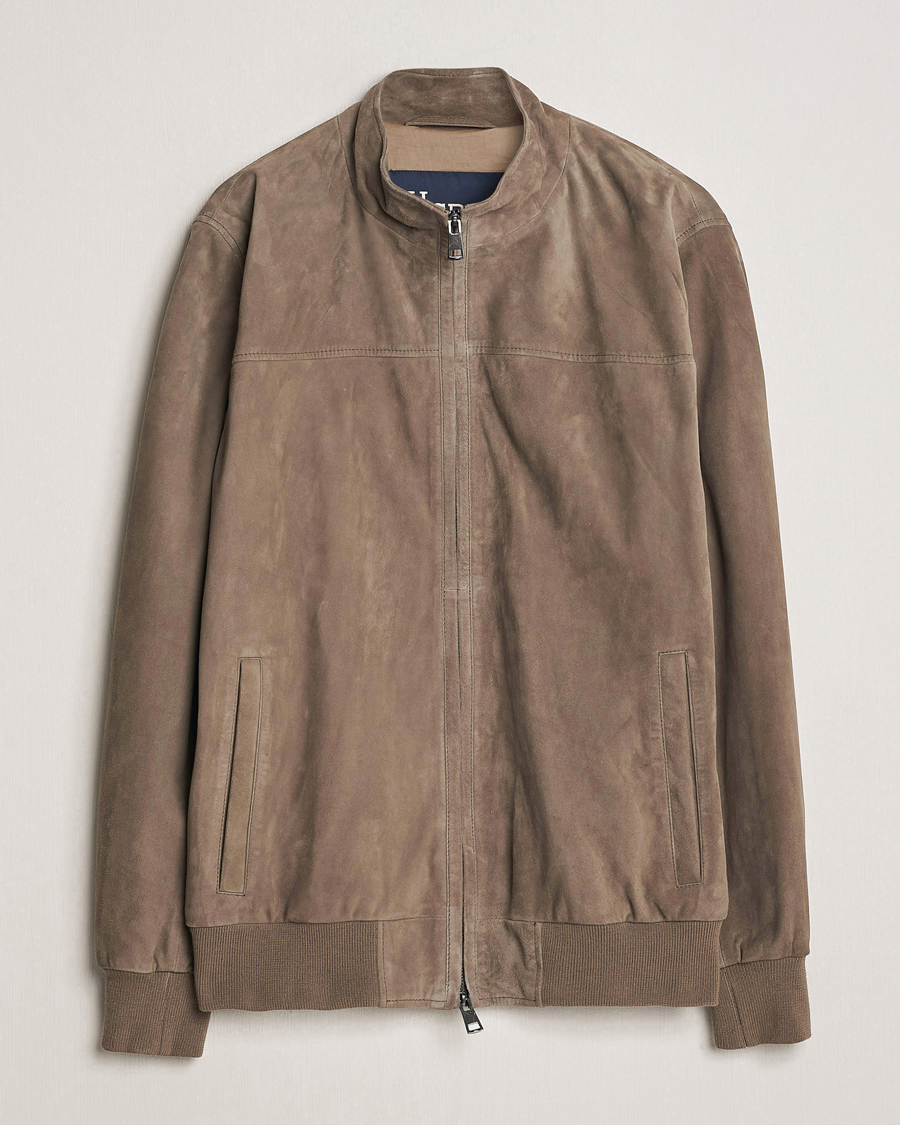 Homme | Manteaux Et Vestes | Herno | Suede Jacket Brown