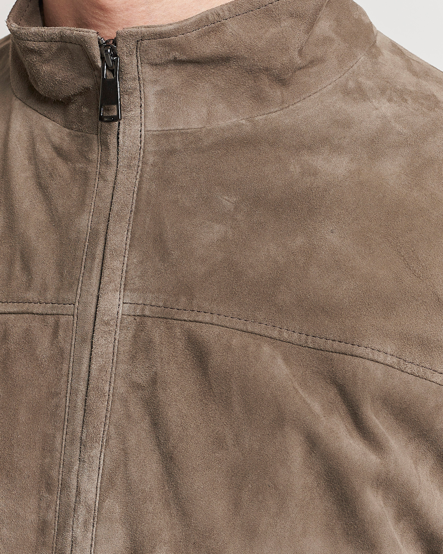 Homme | Manteaux Et Vestes | Herno | Suede Jacket Brown