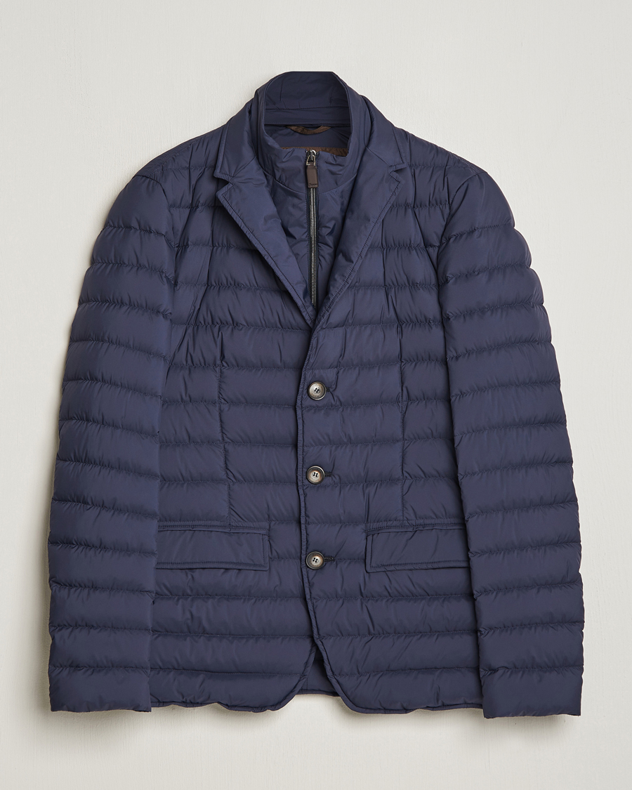 Homme | Manteaux Et Vestes | Herno | Nuage Matt Nylon Blazer Navy