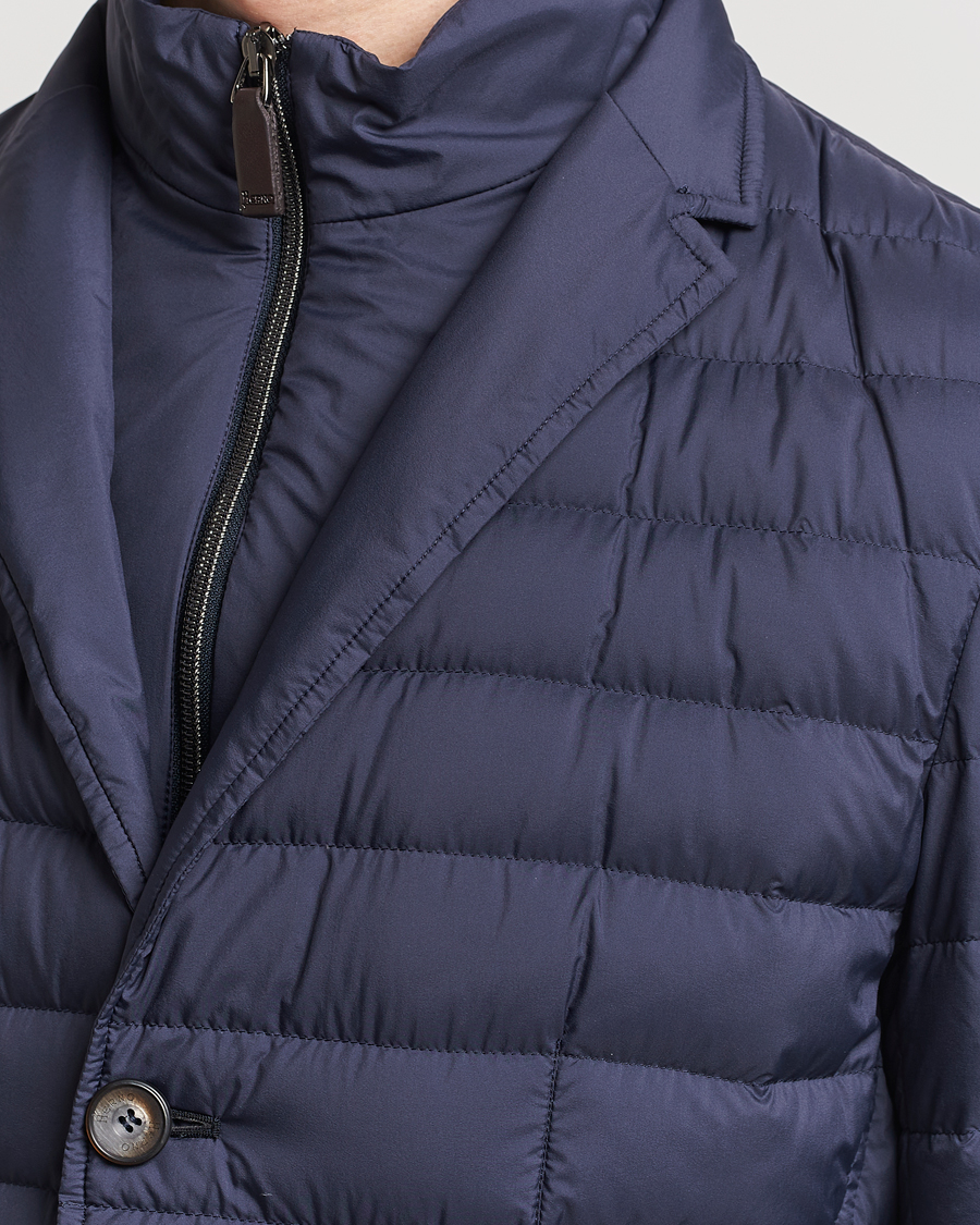 Homme | Manteaux Et Vestes | Herno | Nuage Matt Nylon Blazer Navy