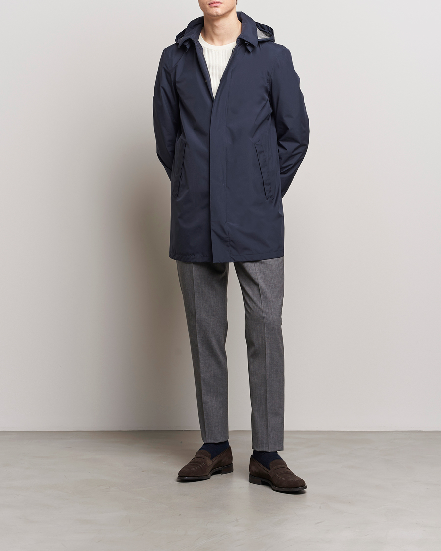 Homme | Manteaux Et Vestes | Herno | Laminar Waterproof Coat Navy