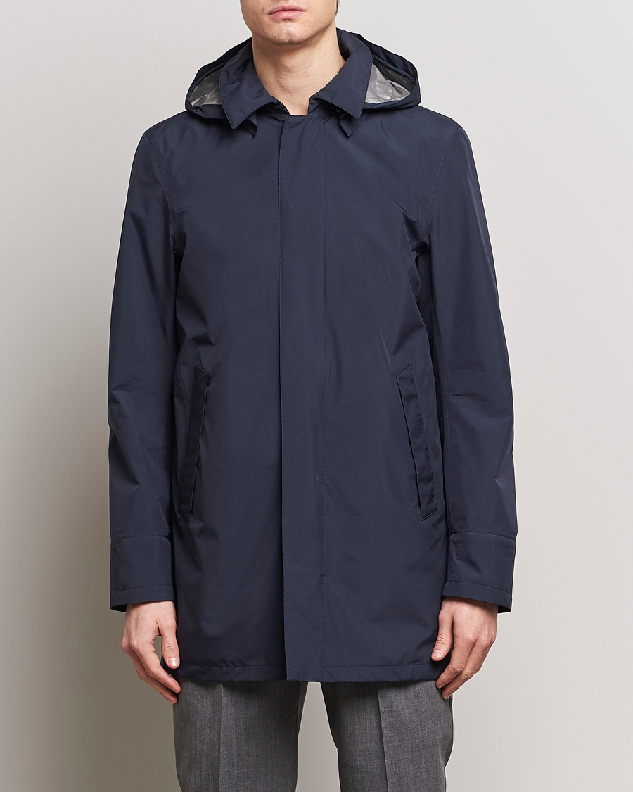 Homme | Manteaux Et Vestes | Herno | Laminar Waterproof Coat Navy