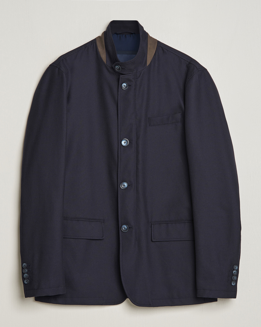 Homme | Manteaux Et Vestes | Herno | Cotton/Cashmere City Jacket Navy