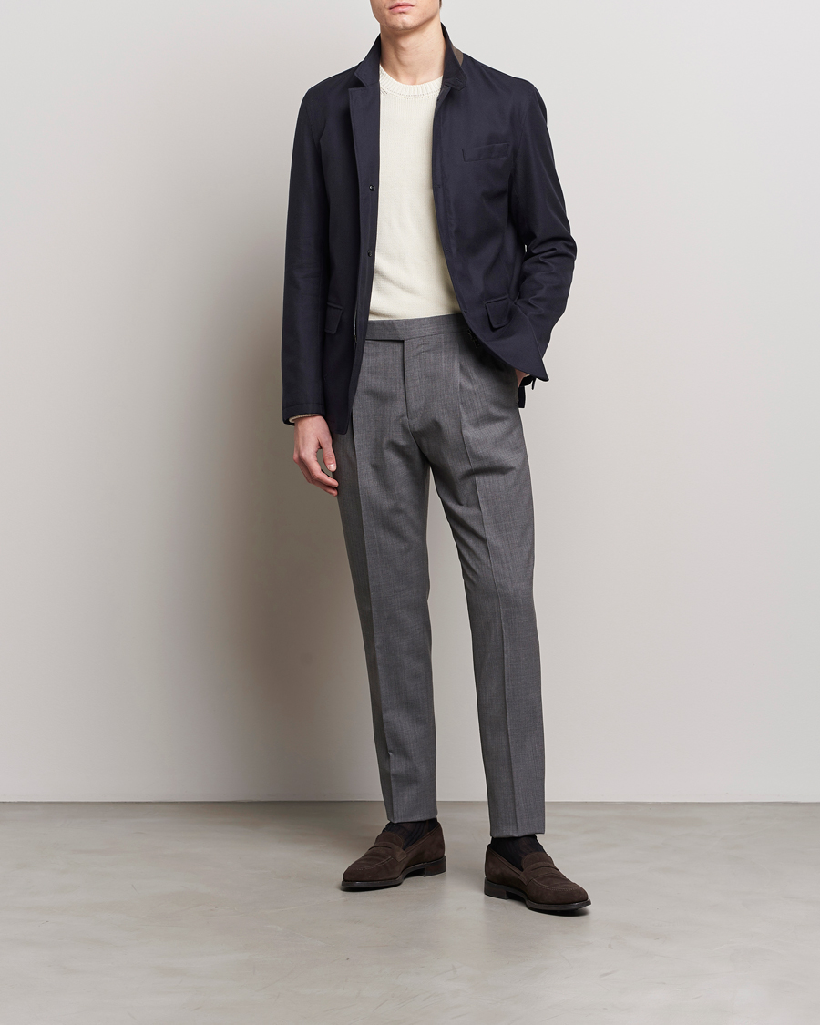 Homme | Manteaux Et Vestes | Herno | Cotton/Cashmere City Jacket Navy