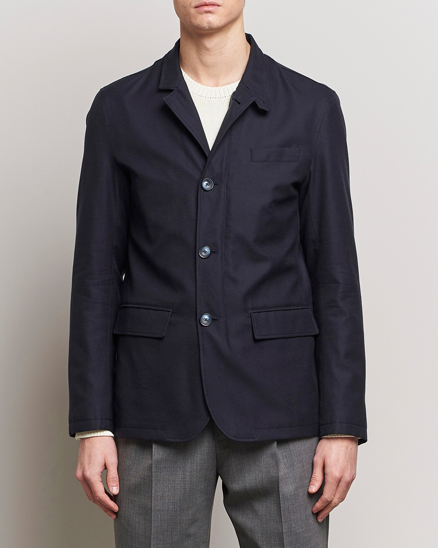 Homme |  | Herno | Cotton/Cashmere City Jacket Navy