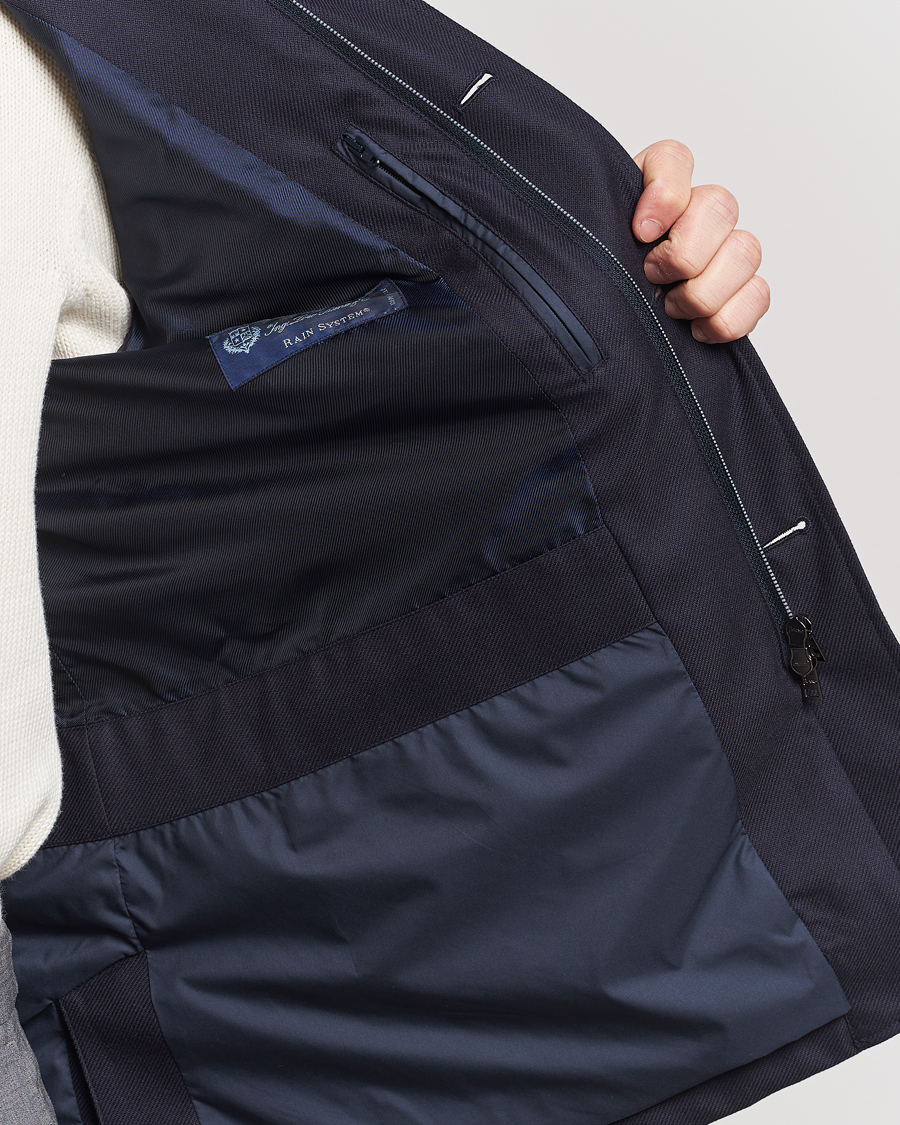 Homme | Manteaux Et Vestes | Herno | Cotton/Cashmere City Jacket Navy