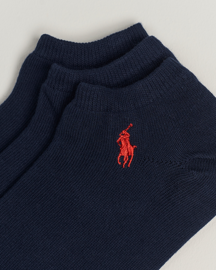 Homme | Preppy Authentic | Polo Ralph Lauren | 3-Pack Ghost Sock Navy