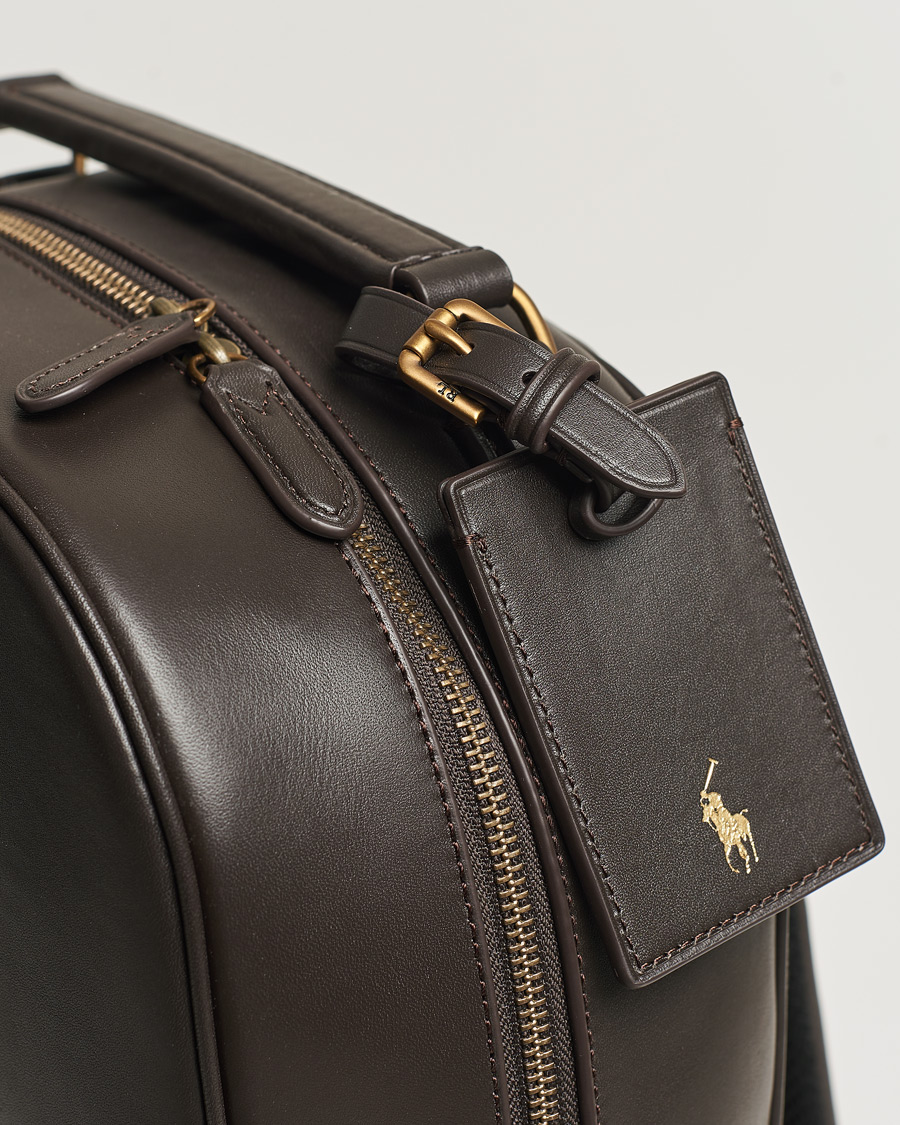 Homme | Polo Ralph Lauren Leather Backpack Dark Brown | Polo Ralph Lauren | Leather Backpack Dark Brown