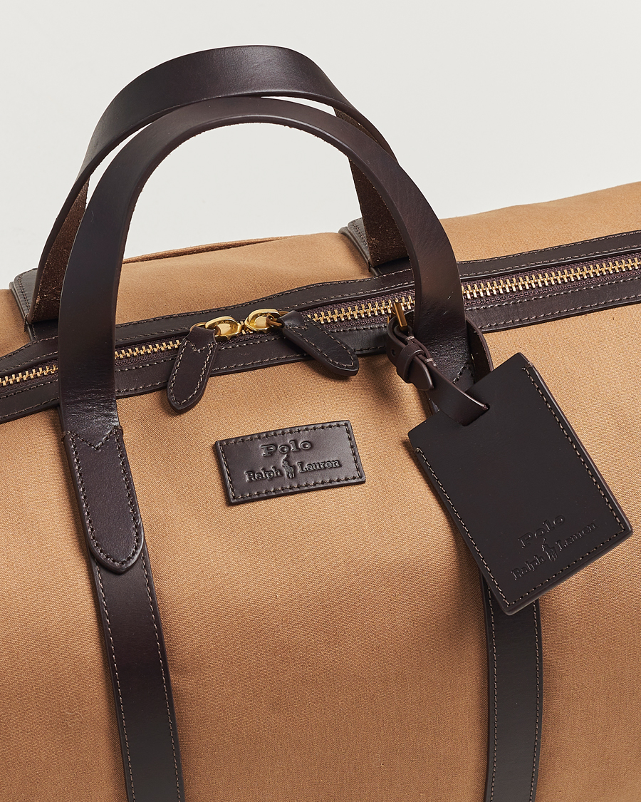 Homme | Polo Ralph Lauren Canvas/Leather Dufflebag Tan | Polo Ralph Lauren | Canvas/Leather Dufflebag Tan