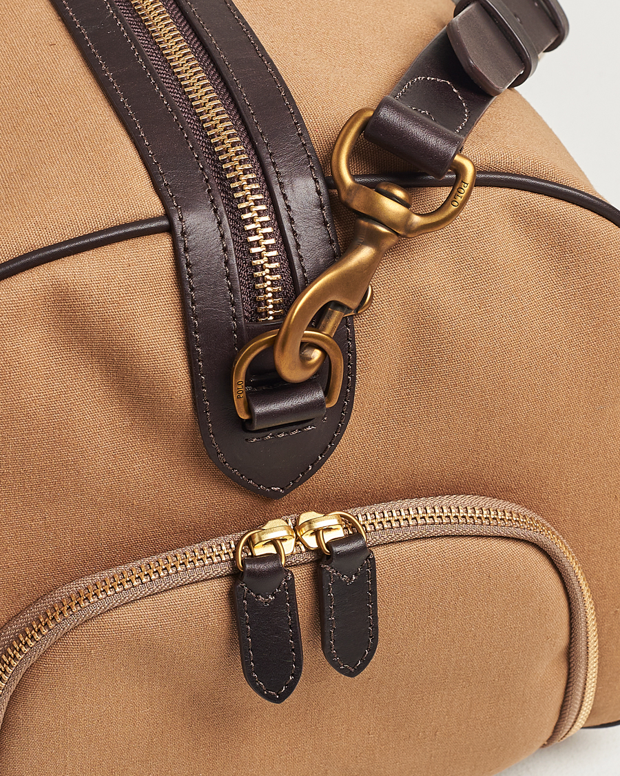 Homme | Polo Ralph Lauren Canvas/Leather Dufflebag Tan | Polo Ralph Lauren | Canvas/Leather Dufflebag Tan