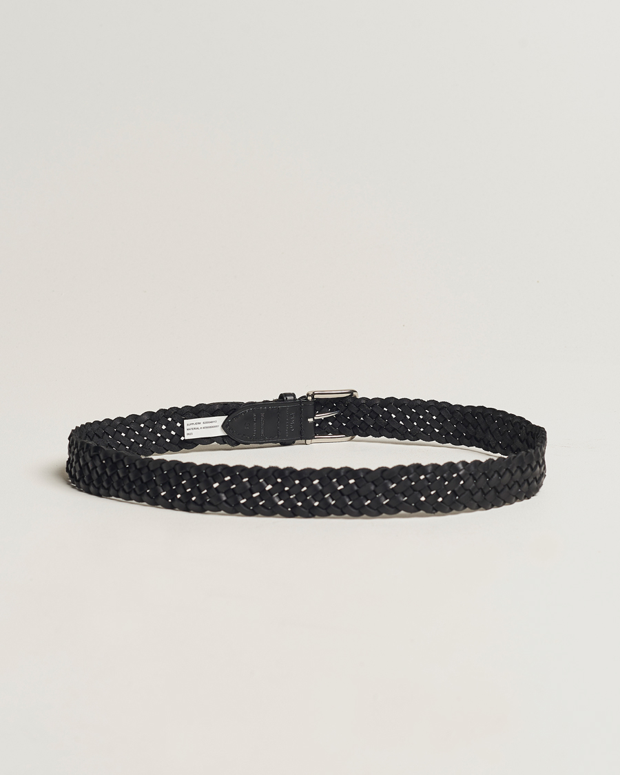 Homme | Accessoires | Polo Ralph Lauren | Braided Leather Belt Black