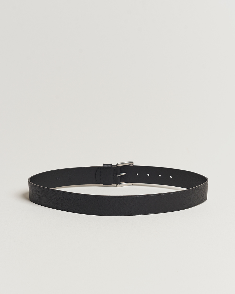 Homme |  | Polo Ralph Lauren | Pebbled Leather Belt Black