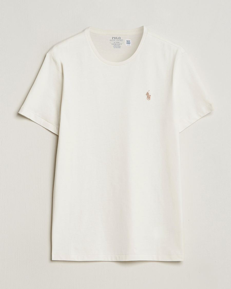 Homme | T-shirts | Polo Ralph Lauren | Crew Neck T-Shirt Parchment Cream
