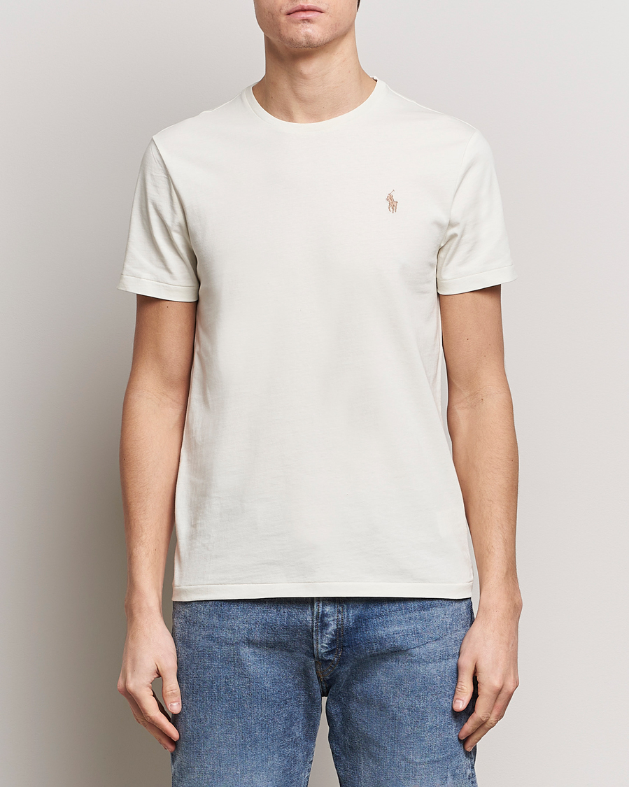Homme | T-shirts À Manches Courtes | Polo Ralph Lauren | Crew Neck T-Shirt Parchment Cream