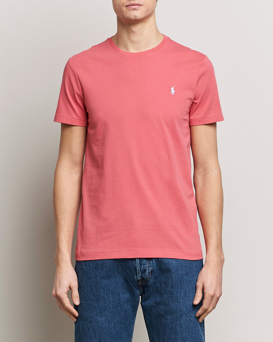 Homme | Only Polo | Polo Ralph Lauren | Crew Neck T-Shirt Pale Red