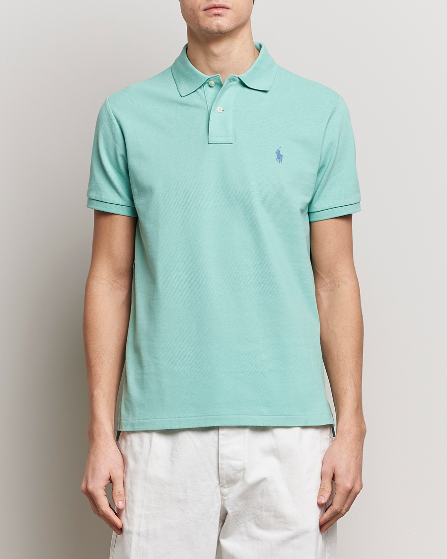 Homme | Polos | Polo Ralph Lauren | Custom Slim Fit Polo Celadon